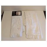 (2) TOWN & COUNTRY LUXE LINEN LOOK CURTAIN PANELS