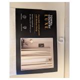 (2) TOWN & COUNTRY LUXE LINEN LOOK CURTAIN PANELS