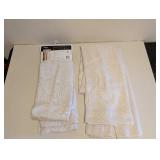 (2) TOWN & COUNTRY LUXE LINEN LOOK CURTAIN PANELS