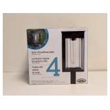 SOLAR LED PATHWAY LIGHTS VINTAGE STYLE 4PK