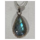 Stunning Labradorite 925 Pendant/Chain