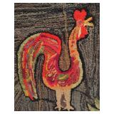 Rooster Rug Hook Wall Hanging