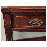Antique Wood Desk & Victorian Style Chair