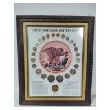 US 20th Century Coins & Lincoln Memorial Coin Framed Collections
