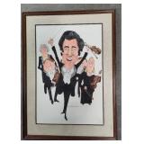 Pinchas Zukerman & The Saint Paul Chamber Orchestra Caricature Framed Art