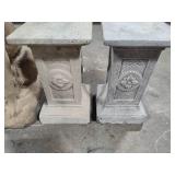 Cement Garden Statue & Pillars