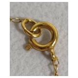14K Gold Chain w/Jade Pendant