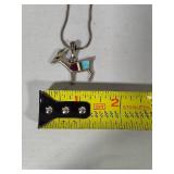925 Necklace & Sterling Deer Pendant