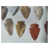 Assortment of Arrowhead Shaped Stones