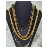 Lot of Gold Tone Costume Jewelry - Napier, Lauren Conrad, Avon & More!