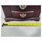 Wooden Jewelry Box Loaded with Jewelry