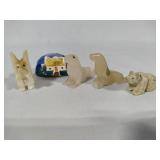 Small Stone Carved Miniature Animals