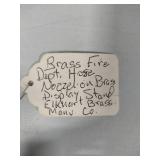 Brass Fire Hose Nozzle Photo Holder/Display