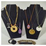 Assorted Leather/Beaded/Ribbon Necklaces