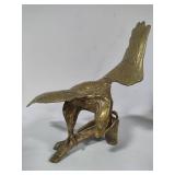 Vintage Brass Eagle Sculpture