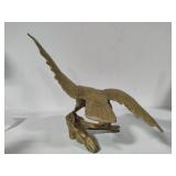 Vintage Brass Eagle Sculpture