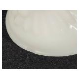 White Milk Glass Hen on Nest