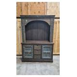 rustic display cabinet
