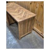 Chevron pattern desk