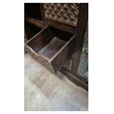 rustic display cabinet