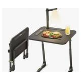 SAIJI Adjustable Folding TV Tray Table $159.99 Retail - Brand New