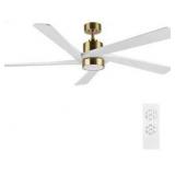 WINGBO 64-Inch Ceiling Fan with Light $249.99 Retail - Brand New