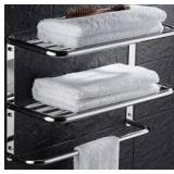 2-Tier Bathroom Towel Rack Shelf 20" $52.99 Retail - Brand New