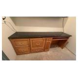Desk with granite top