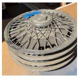 Hub caps, car jacks, rachet straps, trailer hitch, screw drivers + more