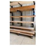 7-tier Steel Horizontal storage rack w/lumber