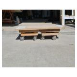 (4) Custom made floor dollies
