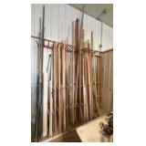 Vertical Lumber Storage Rack w/ trim pieces