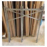 Portable Sawbuck Stand, steel splitting wedges