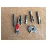 Router drill bits, Bosch router collet, Pocket cutter