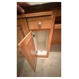 Desk with granite top