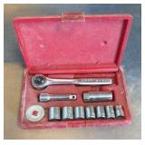 Craftsman rachet set, Snap-on angled drill, Metal files