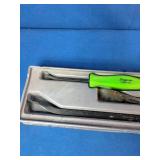 4-piece Snap-on striking prybar set with iconic green handles.