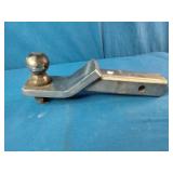 Stainless steel trailer hitch ball mount with a 2-inch shank and a pre-installed 2" trailer ball.