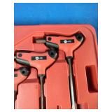 Mac Tools T-handle key set, likely featuring dual-drive ends for versatility.