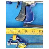 IRWIN QUICK-GRIP clamp set, likely the 8-piece assorted pack.
