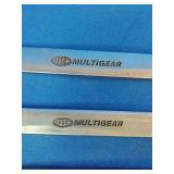 Multigear ratcheting wrenches featuring a chrome finish.