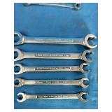 Craftsman flare nut wrenches designed for removing or replacing nuts on fuel, brake, or air conditioning lines.