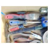 Variety of essential hand tools commonly used for household repairs, carpentry, and electrical work.