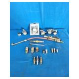 20-piece air compressor accessory kit designed for inflating tires and using pneumatic tools.