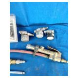 20-piece air compressor accessory kit designed for inflating tires and using pneumatic tools.