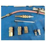 20-piece air compressor accessory kit designed for inflating tires and using pneumatic tools.