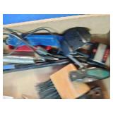 This box contains a variety of miscellaneous hand tools and hardware