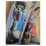 Lot of hand tools and workshop accessories