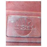 Red plastic blow-molded tool cases