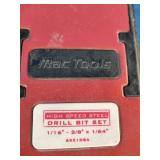 Snap-on Tools drill bit set, likely model DBC221 or a similar 15-piece configuration.